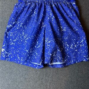 UNDER ARMOUR MENS LARGE BASKETBALL SHORTS LIGHTWEIGHT MESH ELASTIC WAIST BLUE